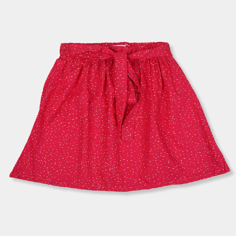 Wrap skirt in soft silk for an elegant evening eventGirls Printed Short Skirt-Magenta Wrap skirt in soft silk for an elegant evening eventGirls Printed Short Skirt-Magenta