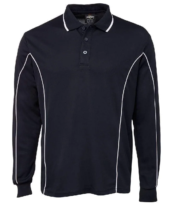 Thermal - lined polo shirt for cold - weather activitiesJB'S Long Sleeve Piping Polo 7PIPL Thermal - lined polo shirt for cold - weather activitiesJB'S Long Sleeve Piping Polo 7PIPL