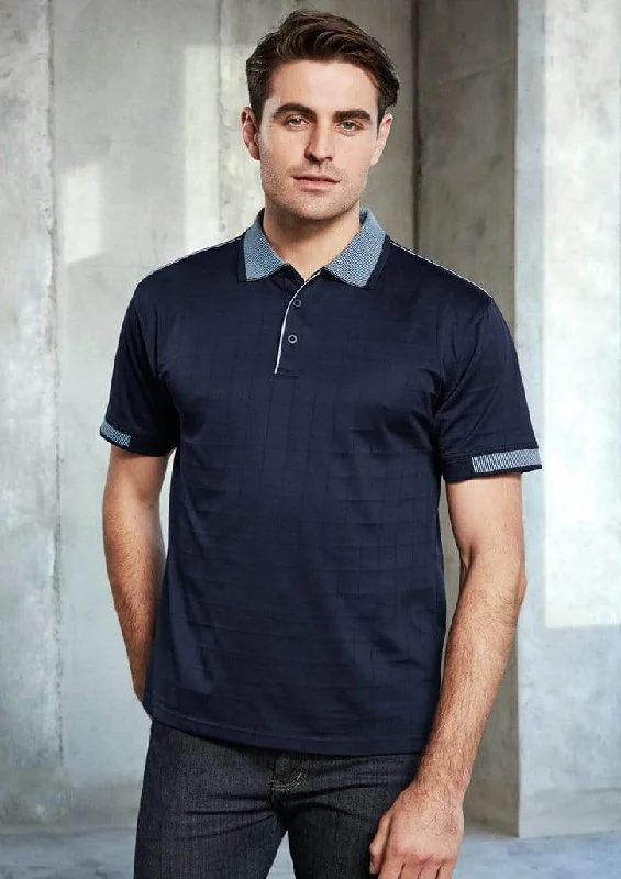 Machine - washable polo shirt in durable jersey fabricBiz Collection Men’s Noosa Self Check Polo P9100 Machine - washable polo shirt in durable jersey fabricBiz Collection Men’s Noosa Self Check Polo P9100