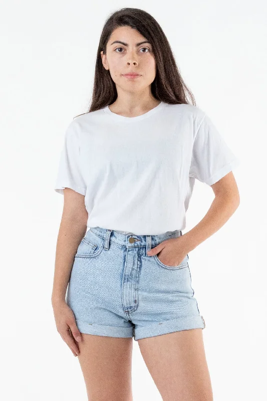 Linen Women Shorts for Breathable Comfort in Hot WeatherRDNW05 - Denim Loose Cuff Short Linen Women Shorts for Breathable Comfort in Hot WeatherRDNW05 - Denim Loose Cuff Short