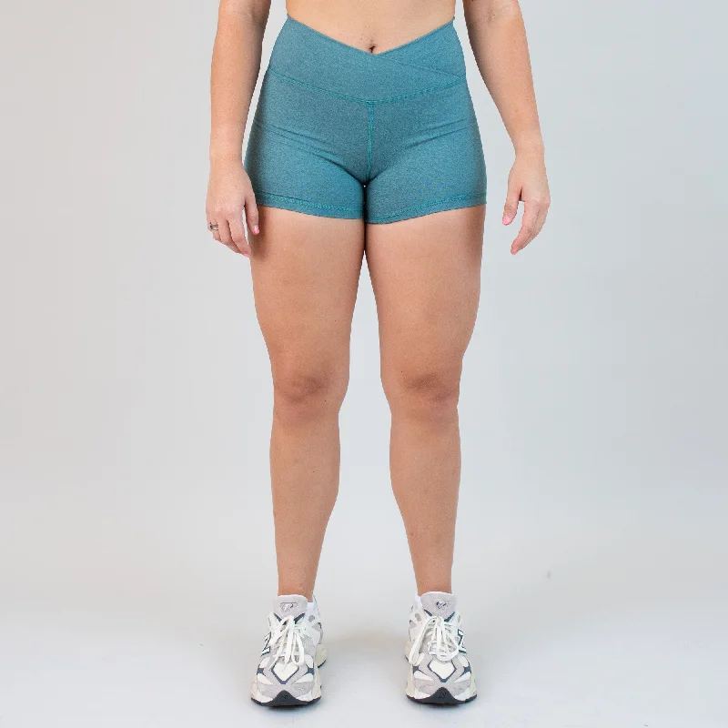 Solid Color Women Shorts in Bright Hues for a Bold StatementV Waistband Short 3.5" - High Rise Solid Color Women Shorts in Bright Hues for a Bold StatementV Waistband Short 3.5" - High Rise