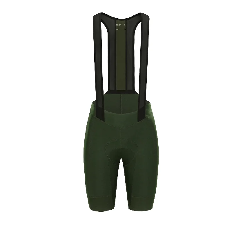 Elastic Waist Women Shorts for Easy Wear and ComfortUniversal Colours Mono Bib Short - Canopy Green Elastic Waist Women Shorts for Easy Wear and ComfortUniversal Colours Mono Bib Short - Canopy Green