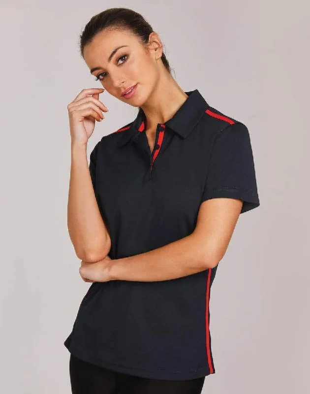 Geo - print polo shirt for a contemporary styleWinning Spirit PS84 STATEN POLO SHIRT Ladies Geo - print polo shirt for a contemporary styleWinning Spirit PS84 STATEN POLO SHIRT Ladies