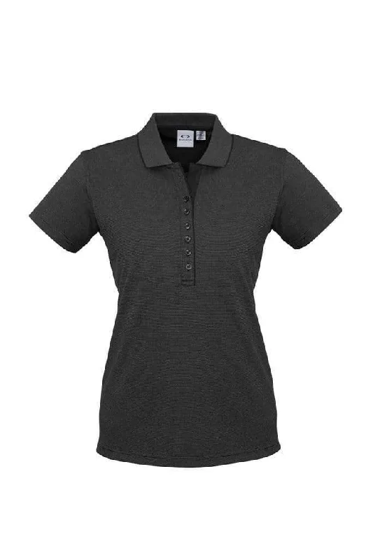 Striped linen blend polo shirt for summer beach partiesBiz Collection Women’s Shadow Polo P501LS Striped linen blend polo shirt for summer beach partiesBiz Collection Women’s Shadow Polo P501LS