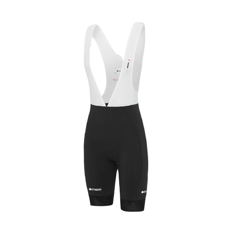 Elastic Waist Women Shorts for Easy Wear and ComfortAttaquer Womens A-Line Bib Shorts - Black Elastic Waist Women Shorts for Easy Wear and ComfortAttaquer Womens A-Line Bib Shorts - Black