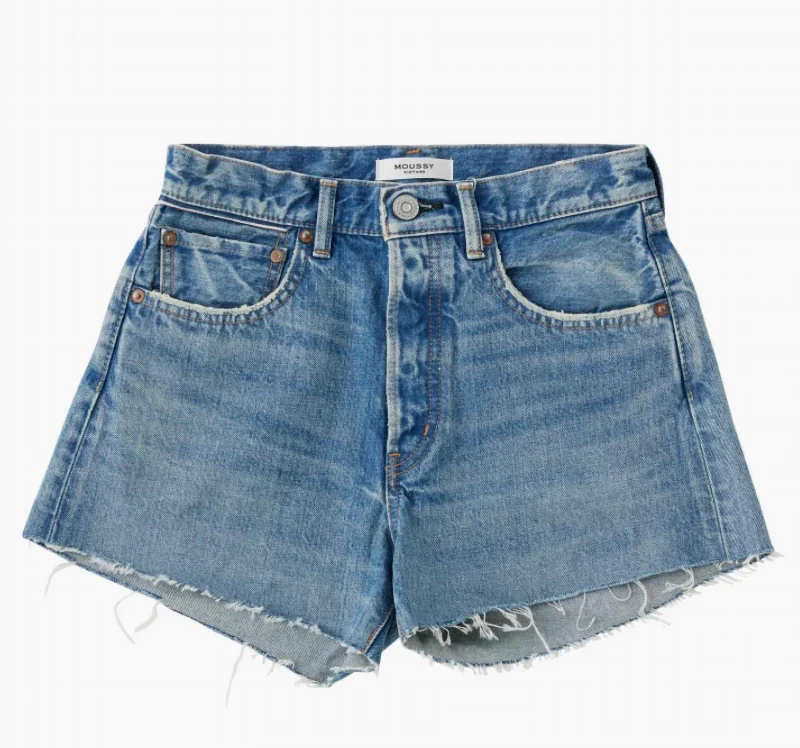 Denim Women Shorts with Distressed Details for a Casual VibeWomen's Mililani Short In Faded Medium Wash