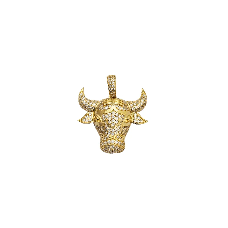 Customized Birthstone Pendant with Engraved Name for a Personalized TouchBull Pendant (14K)