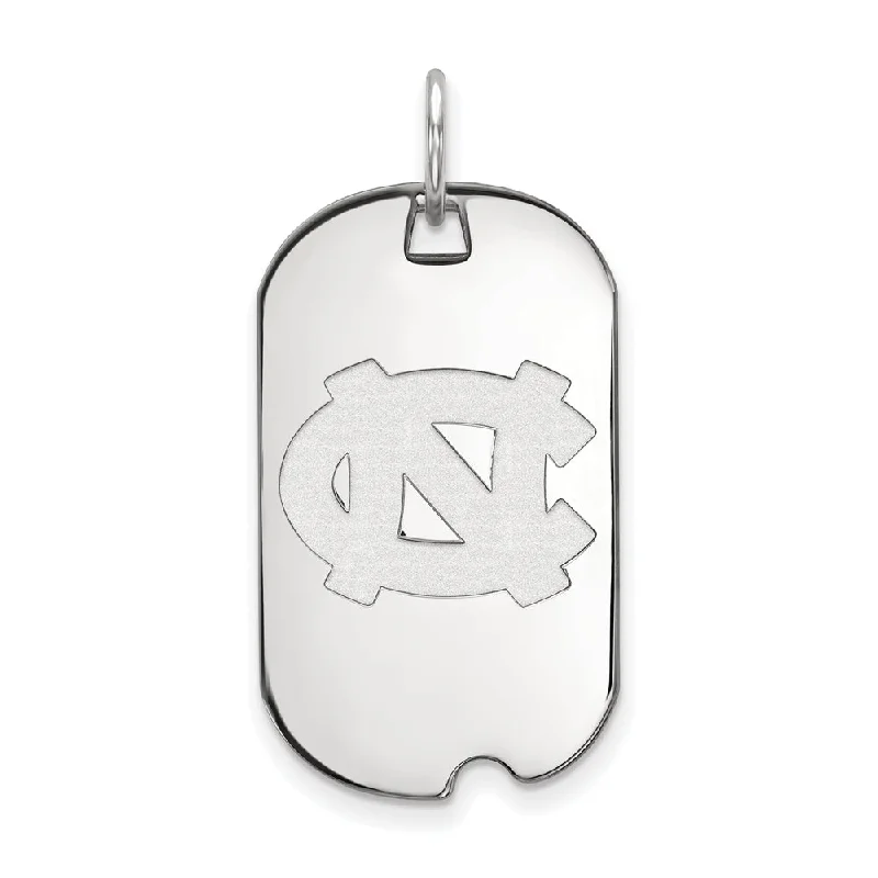 Unicorn - shaped pendants, popular among fans of magical beings​ 10k White Gold North Carolina Dog Tag Pendant