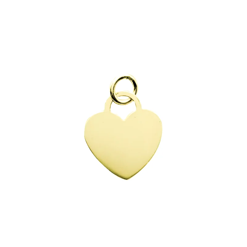 Double - Heart Pendant with Interlocking Design for CouplesPlain Heart Pendant (14K)