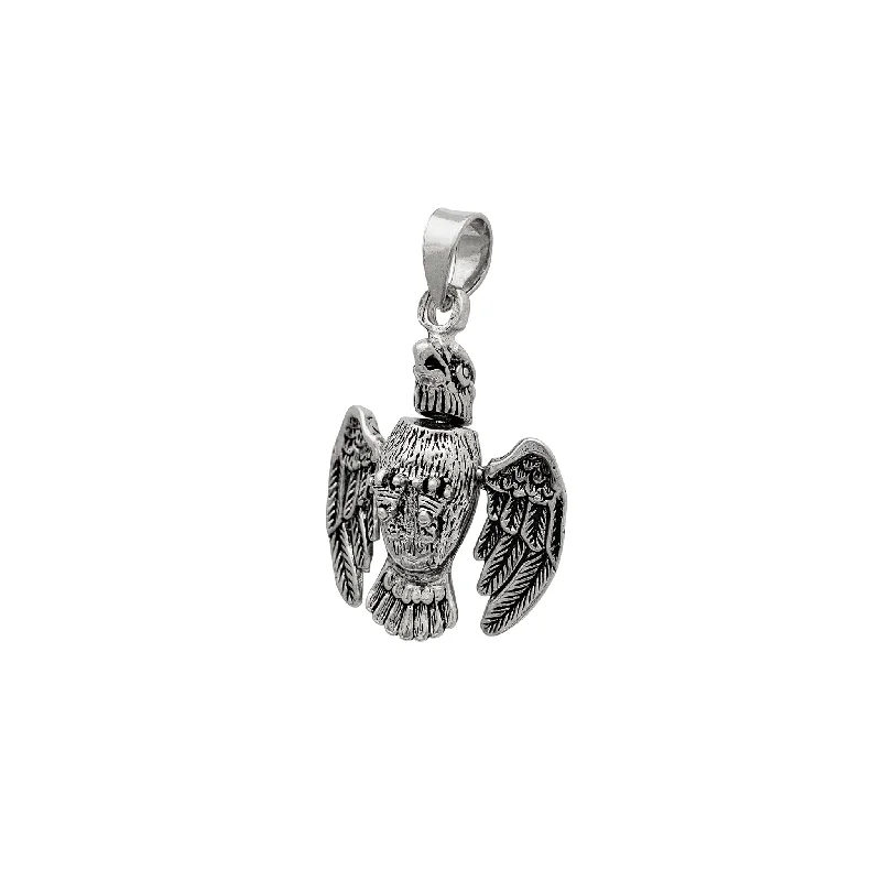 Customized Birthstone Pendant with Engraved Name for a Personalized TouchSilver Antique-Finish 3D Eagle Pendant (Silver) Customized Birthstone Pendant with Engraved Name for a Personalized TouchSilver Antique-Finish 3D Eagle Pendant (Silver)