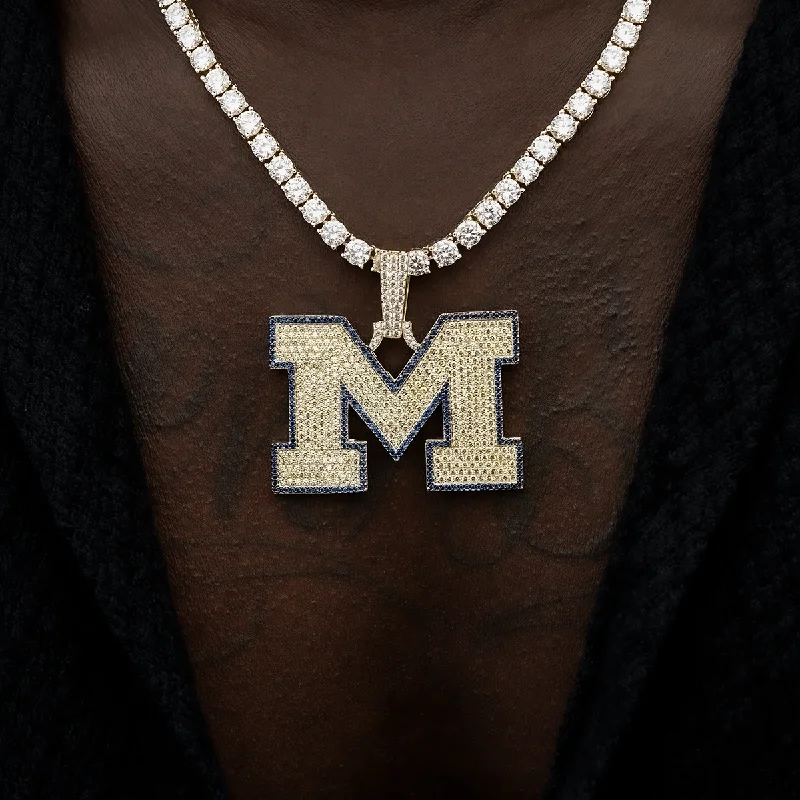 Customized Birthstone Pendant with Engraved Name for a Personalized TouchUniversity of Michigan Wolverines Official NCAA Logo Pendant