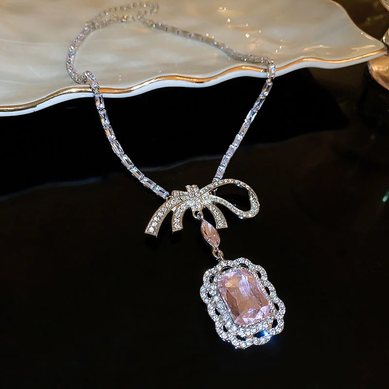 Button - Front Bodysuits with a Classic and Timeless AppealAlloy Crystal Geometric Pendant Necklace Button - Front Bodysuits with a Classic and Timeless AppealAlloy Crystal Geometric Pendant Necklace