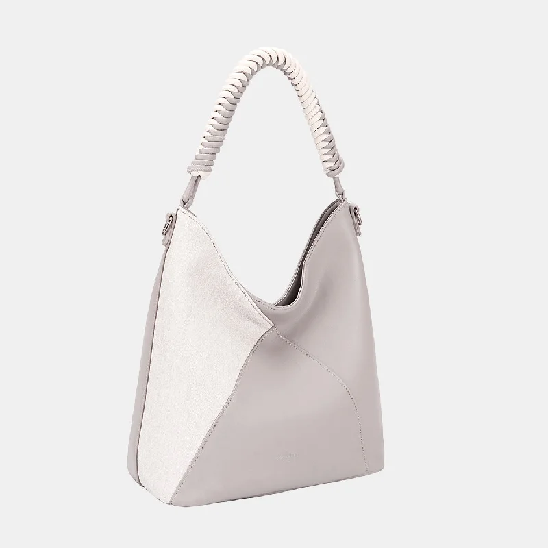 Cut - Out Bodysuits for a Trendy and Fashion - Forward StyleDavid Jones Woven Handle PU Leather Handbag Cut - Out Bodysuits for a Trendy and Fashion - Forward StyleDavid Jones Woven Handle PU Leather Handbag