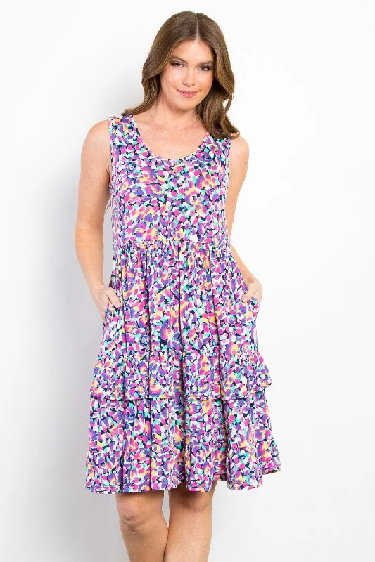 Plus - Size Bodysuits with a Comfortable and Flattering FitPrint Wrinkle Free Ruffled Dress Plus - Size Bodysuits with a Comfortable and Flattering FitPrint Wrinkle Free Ruffled Dress